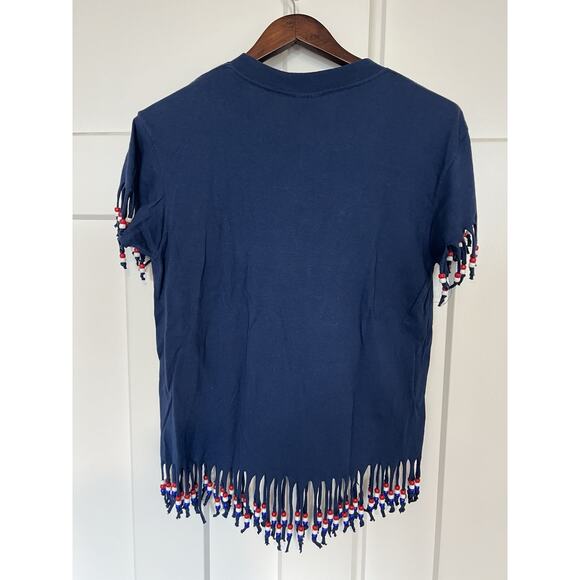 Vintage Tennessee River Gold T-Shirt USA Beaded Medium - Picture 6 of 10